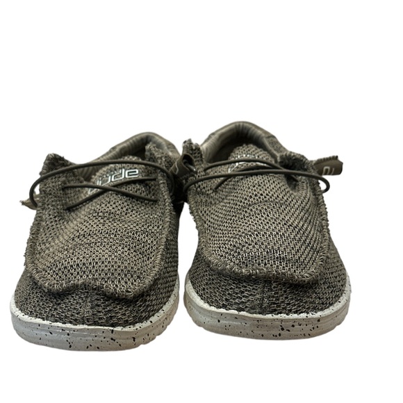 Hey Dude Wally Sox Brown Tan Mens Slip on Loafer Size 8 (Good Condition) - Picture 4 of 6